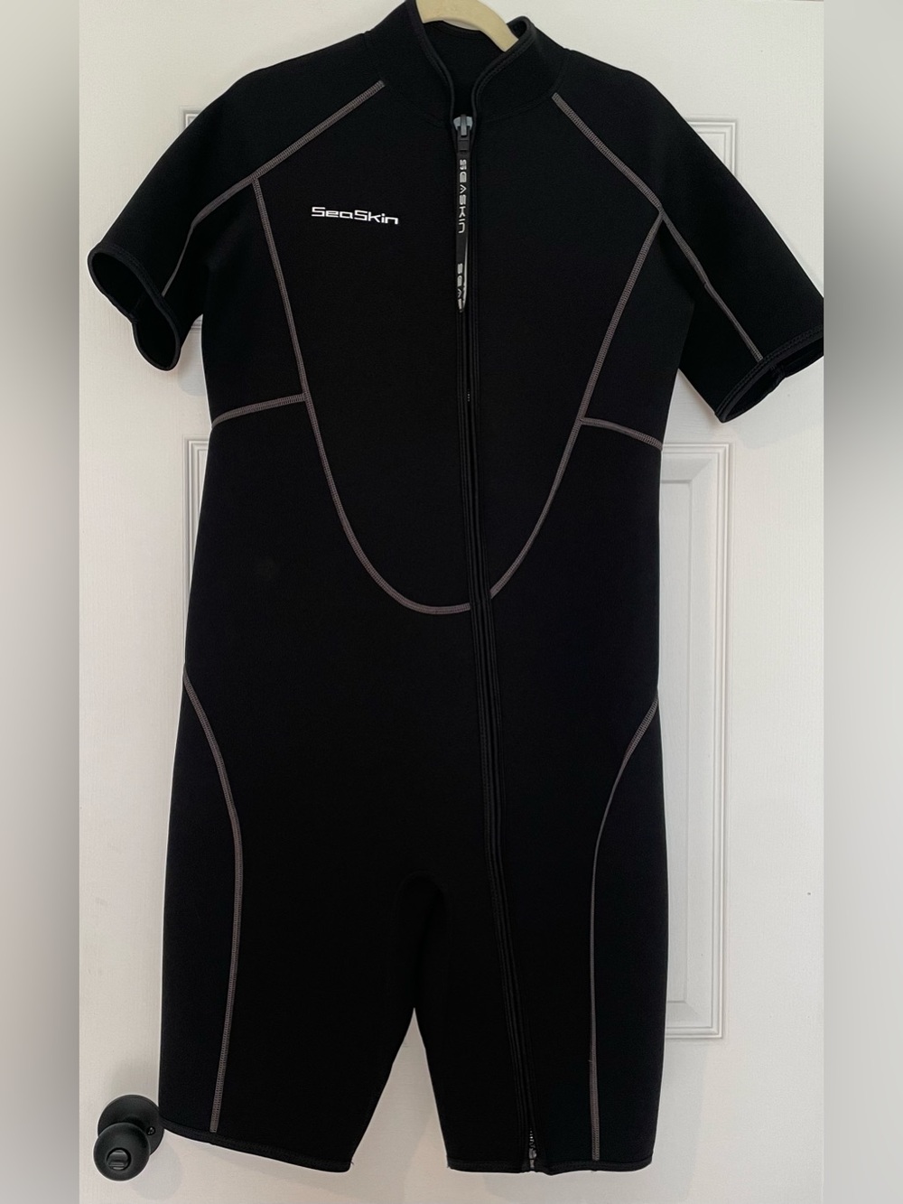 Seaskin Mens Shorty Wetsuit Front Zip XL